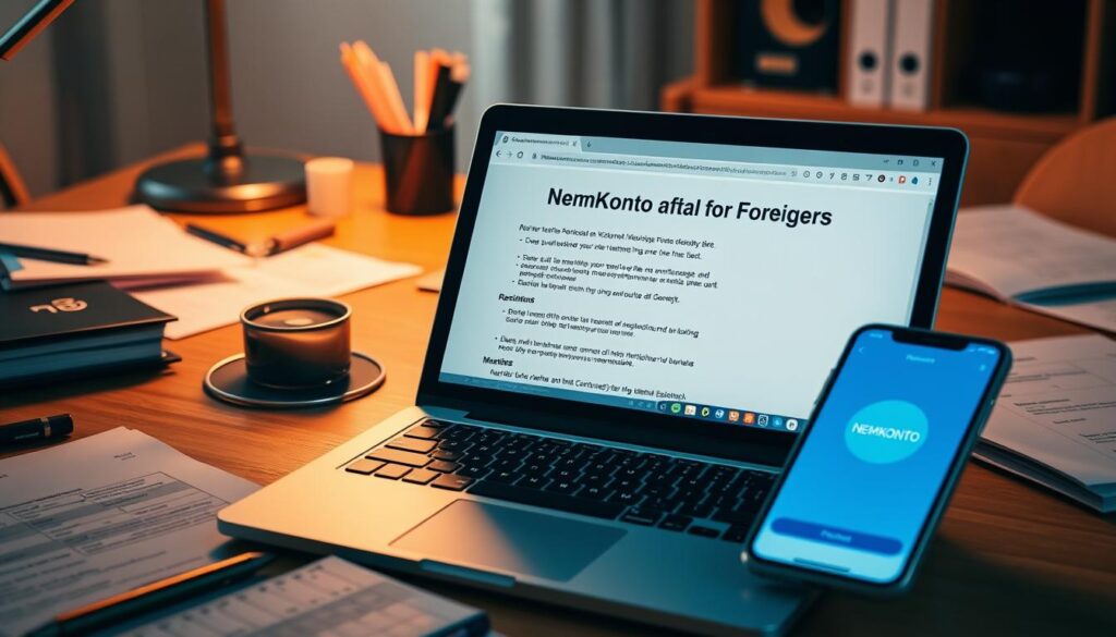 udenlandsk konto nemkonto registrering